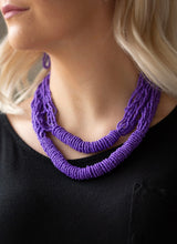 Load image into Gallery viewer, Right As RAINFOREST - Purple Necklace 1022n