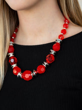 Load image into Gallery viewer, Dime and Dash - Red Necklace 1026n