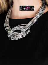 Load image into Gallery viewer, Knotted Knockout - Silver Necklace 1007n