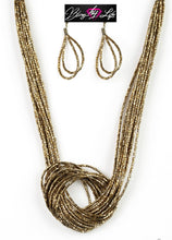 Load image into Gallery viewer, Knotted Knockout - Brass Necklace 1007n