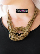 Load image into Gallery viewer, Knotted Knockout - Brass Necklace 1007n