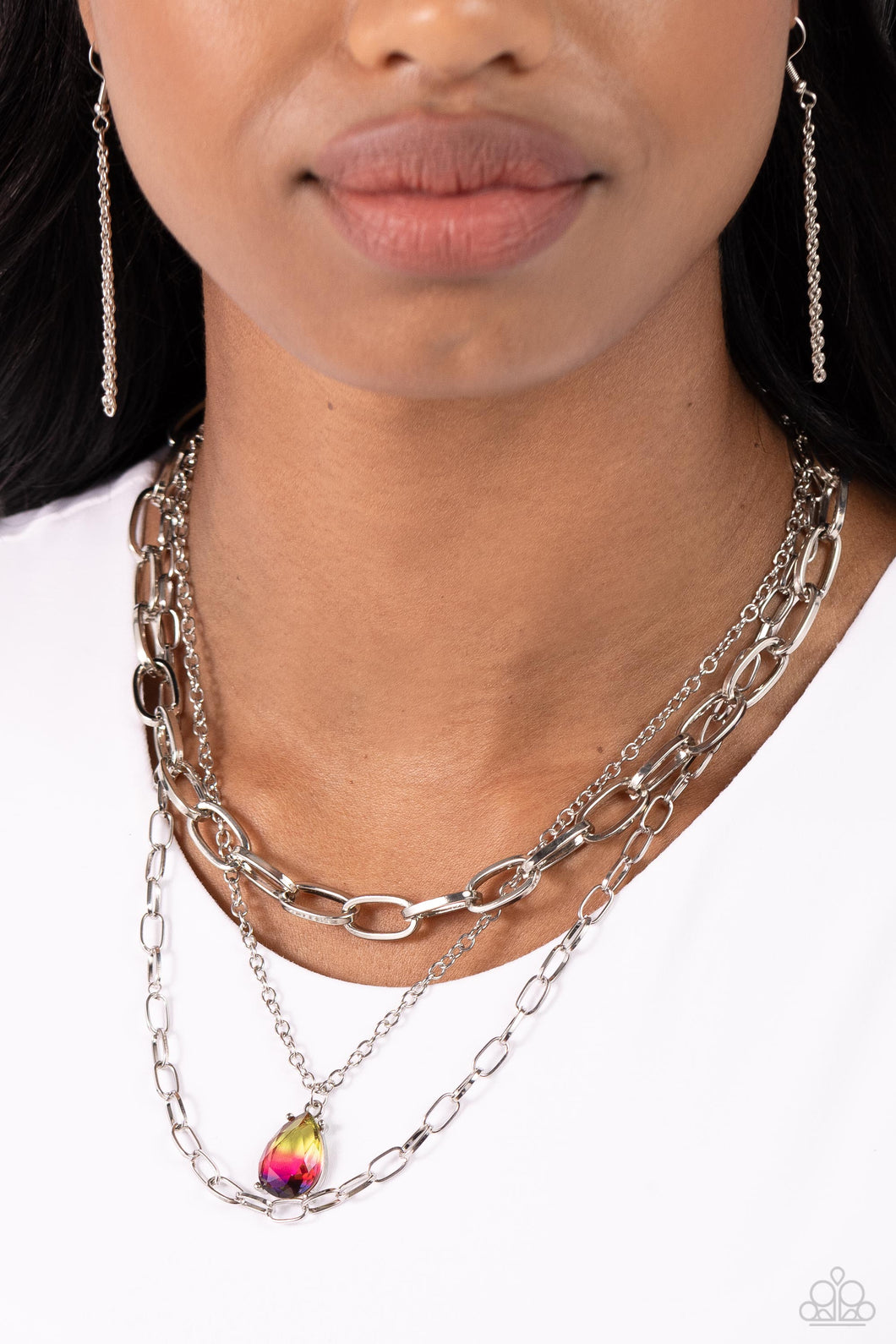 Teardrop Tier - Multi Necklace