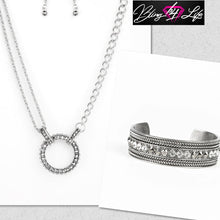 Load image into Gallery viewer, Razzle Dazzle &amp; Empress Etiquette - Silver Necklace &amp; Bracelet Set