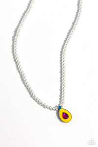 PEARL- demonium -Yellow Necklace 1204n