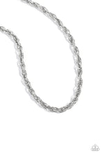 Load image into Gallery viewer, Braided Ballad - Silver Necklace 1238n