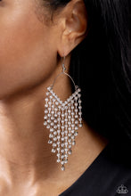 Load image into Gallery viewer, V Fallin - White Earring 2912e