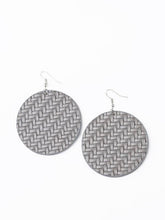 Load image into Gallery viewer, Plaited Plains - Silver Earring