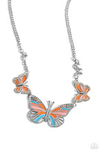 Load image into Gallery viewer, The FLIGHT Direction- Orange Necklace 1483n