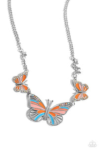 The FLIGHT Direction- Orange Necklace 1483n