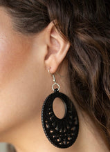 Load image into Gallery viewer, Coachella Cabana - Black Earring