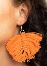 Load image into Gallery viewer, Macrame Mamba - Orange Earring 2685E
