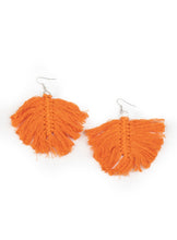 Load image into Gallery viewer, Macrame Mamba - Orange Earring 2685E