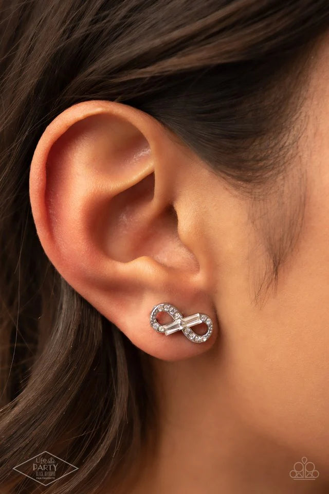 Turn of The Century - White Earring