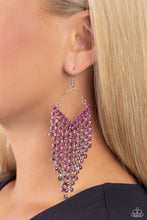 Load image into Gallery viewer, V Fallin - Pink Earring 2912e