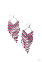 Load image into Gallery viewer, V Fallin - Pink Earring 2912e