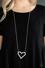 Load image into Gallery viewer, Pull Some Heart - Gold Necklace 1134N