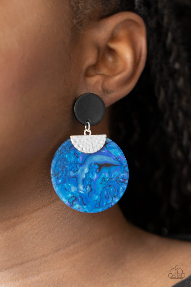 Really Retro - politan  - Blue Earring 2937e