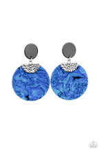 Load image into Gallery viewer, Really Retro - politan  - Blue Earring 2937e