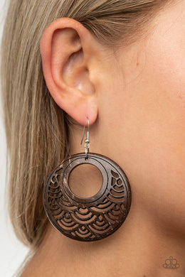 Tropical Canopy - Brown Earring