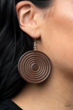 Load image into Gallery viewer, Caribbean Cymbal - Brown Earring