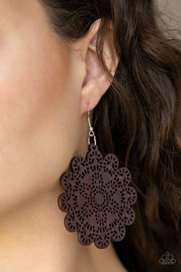 Coachella Cabaret - Brown Earring