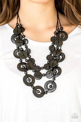 Catalina Coastin - Black Necklace 1217n