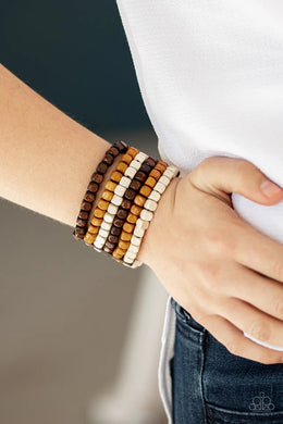 Tropical Tundra - Brown Bracelet 1513b