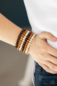 Tropical Tundra - Brown Bracelet 1513b