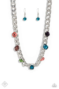 Audaciously Affixed - Multi Necklace & Bracelet Set