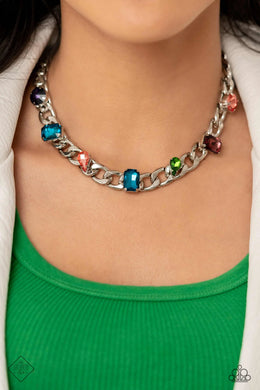 Audaciously Affixed - Multi Necklace & Bracelet Set