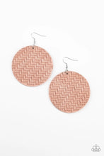 Load image into Gallery viewer, Plaited Plains - Pink Earring