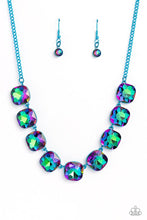 Load image into Gallery viewer, Combustible Command - Blue Necklace 1456n