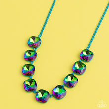 Load image into Gallery viewer, Combustible Command - Blue Necklace 1456n