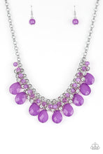 Load image into Gallery viewer, Trending Tropicana  - Purple Necklace 1215N