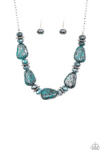 Load image into Gallery viewer, Prehistoric Fashionista- Blue Necklace