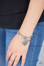 Load image into Gallery viewer, Think With Your Heart - Silver Bracelet 1664B