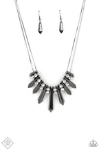 Load image into Gallery viewer, Dangerous Dazzle  -  Gunmetal Necklace 1391n