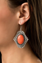 Load image into Gallery viewer, Easy As Pioneer - Orange Earring 2640E