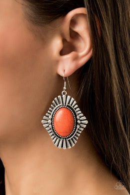 Easy As Pioneer - Orange Earring 2640E
