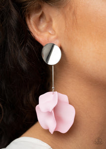 Petal Pathways - Pink Earring 2800e