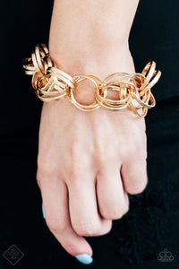 Statement Shimmer - Gold Bracelet