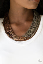 Load image into Gallery viewer, Flashy Fashion - Brass Necklace 78n