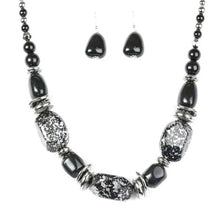 Load image into Gallery viewer, In Good Glazes -  Black Blockbuster Necklace 1278N