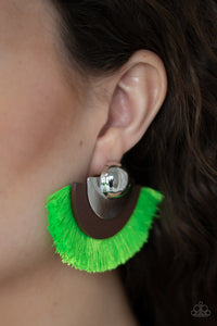 Fan The FLAMBOYANCE - Green Earring 2682E