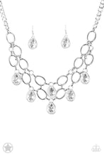 Load image into Gallery viewer, Show - Stoppping Shimmer- White Blockbuster Necklace 1245N