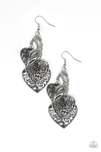 Once  Upon A Heart  - Silver Earring