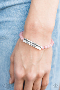 So She Did - Pink Bracelet 1788b