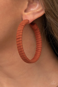 Suede Parade - Orange Earring 2870e