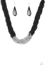 Load image into Gallery viewer, Brazilian Brilliance - Black  Necklace 1303N