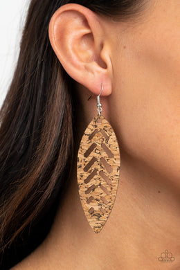 You’re Such A Cork  - Brown Earring 2765e